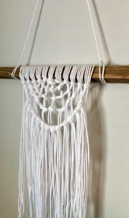 Finished DIY Macrame