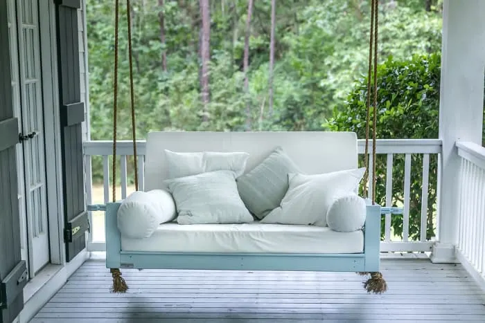 painted porch swing