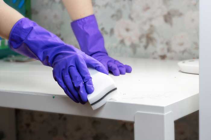 cleaning furniture before painting