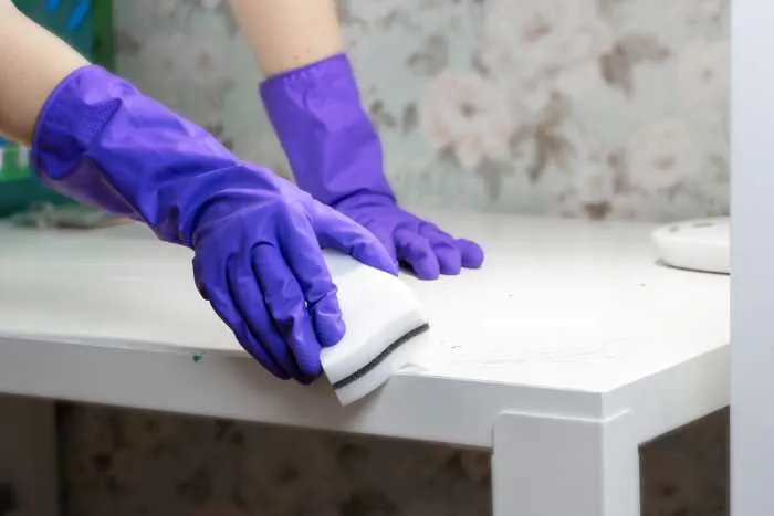 cleaning furniture before painting