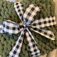 Finished Chunky Knit Blanket DIY