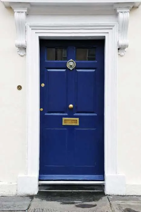 royal blue front door