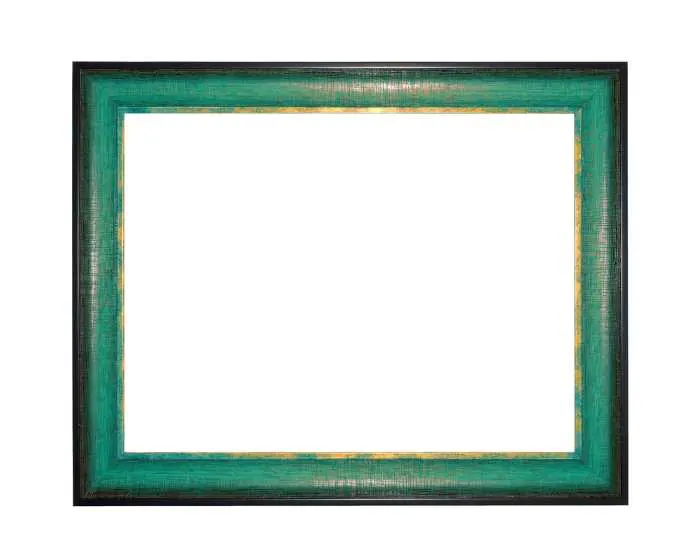 teal picture frame