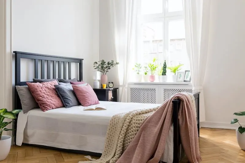 Black Painted Headboard