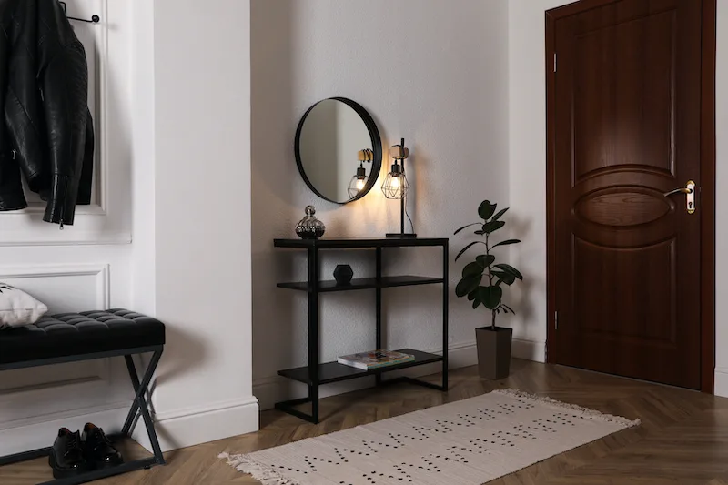 Blacked Painted Credenza