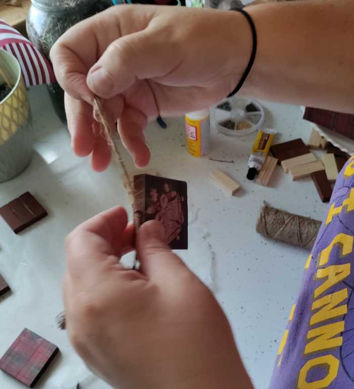stringing your ornaments