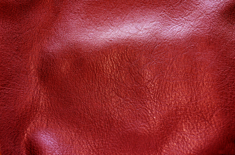 leather painted burgundy 