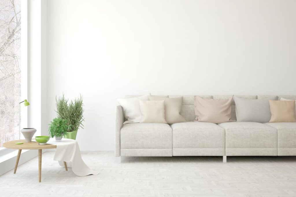 White sofa neutrals