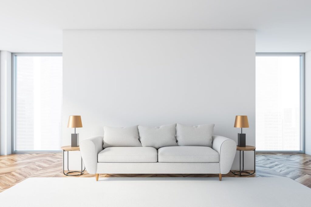 White sofa