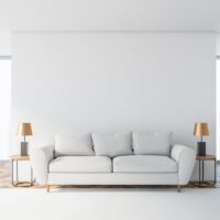 White sofa