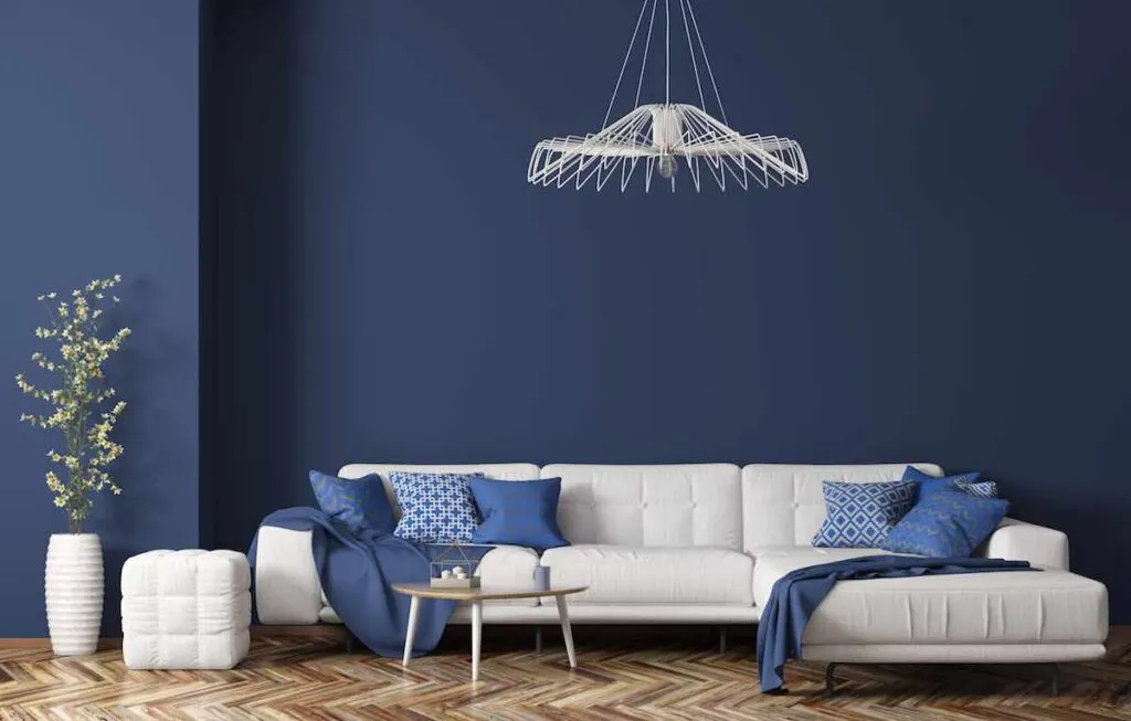 Blue and White Living Room Decorating Ideas