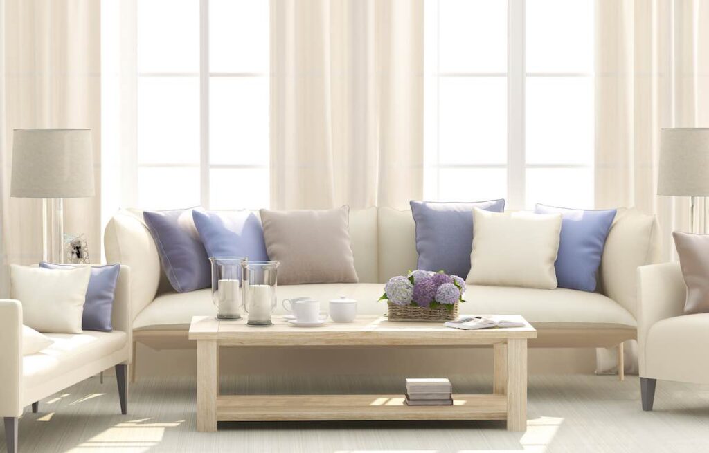 Blue living room
