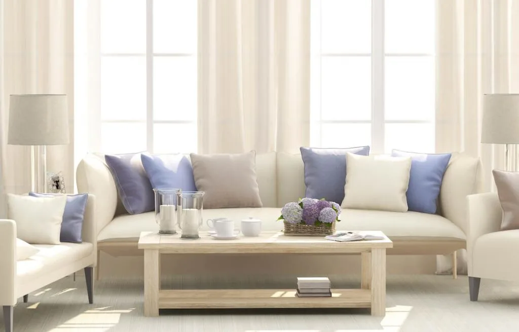 Blue living room