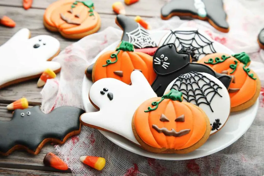 Iced Halloween Cookies