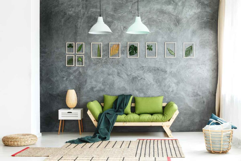 Green couch
