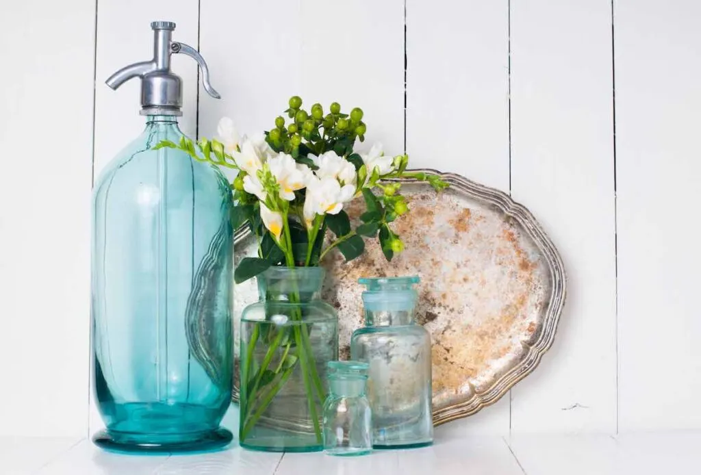 Teal glass
