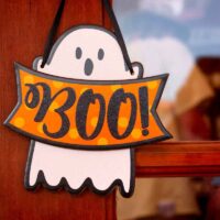 Halloween door sign