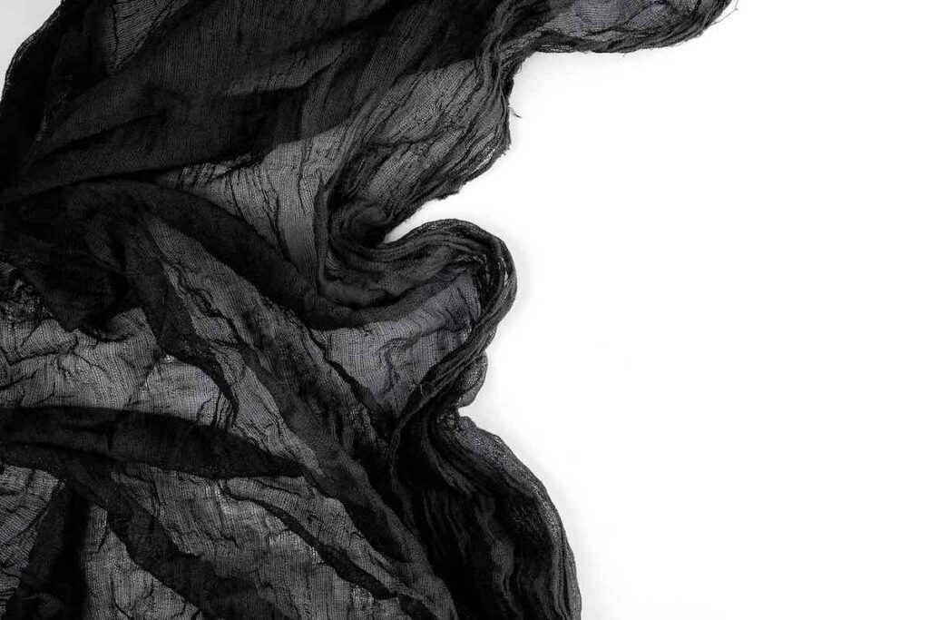 Black curtains