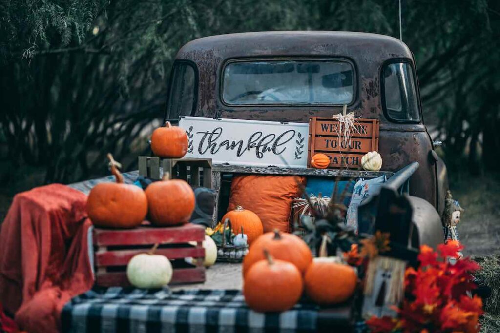 Thanksgiving pumpkin decor