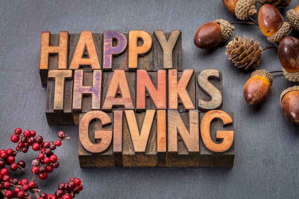 Happy Thanksgiving sign