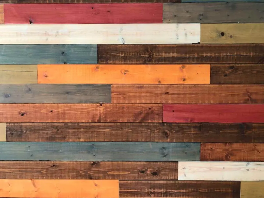 Colorful wood