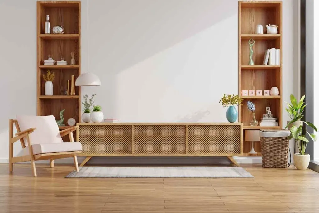 Living room shelves