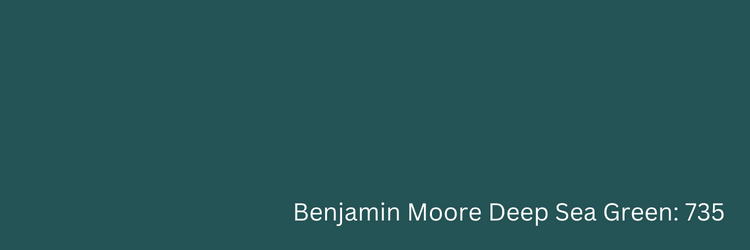 Benjamin Moore Deep Sea Green: 735