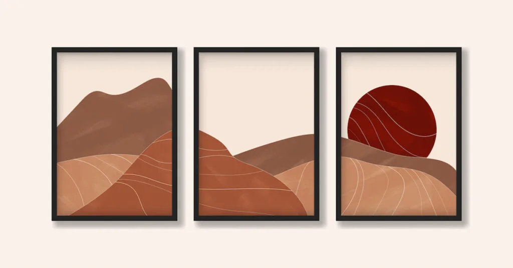 Minimalist desert art