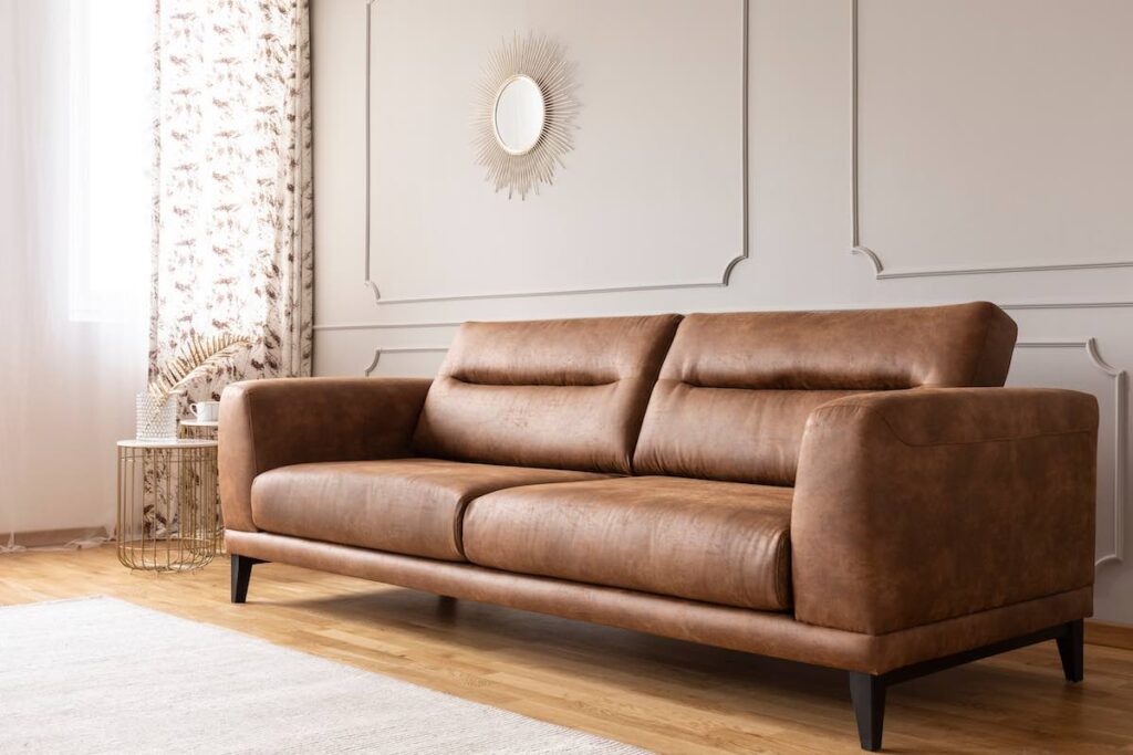 Leather couch