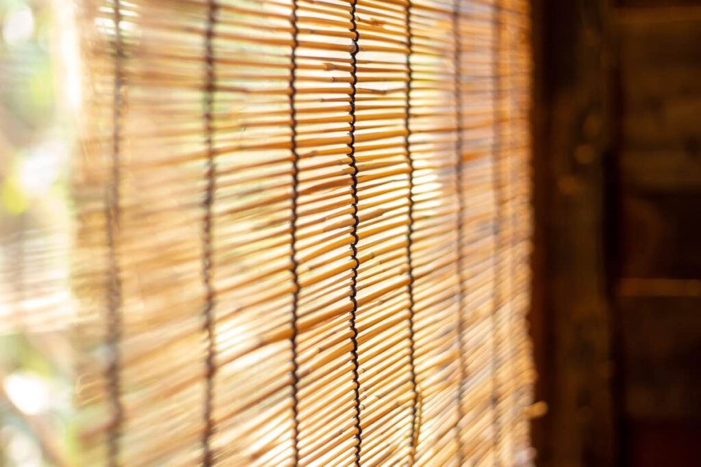 Bamboo window shade