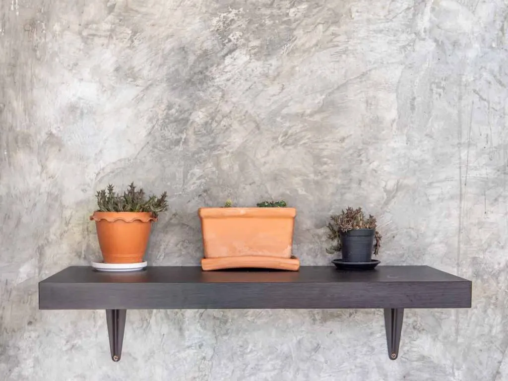 Minimalist shelving decor