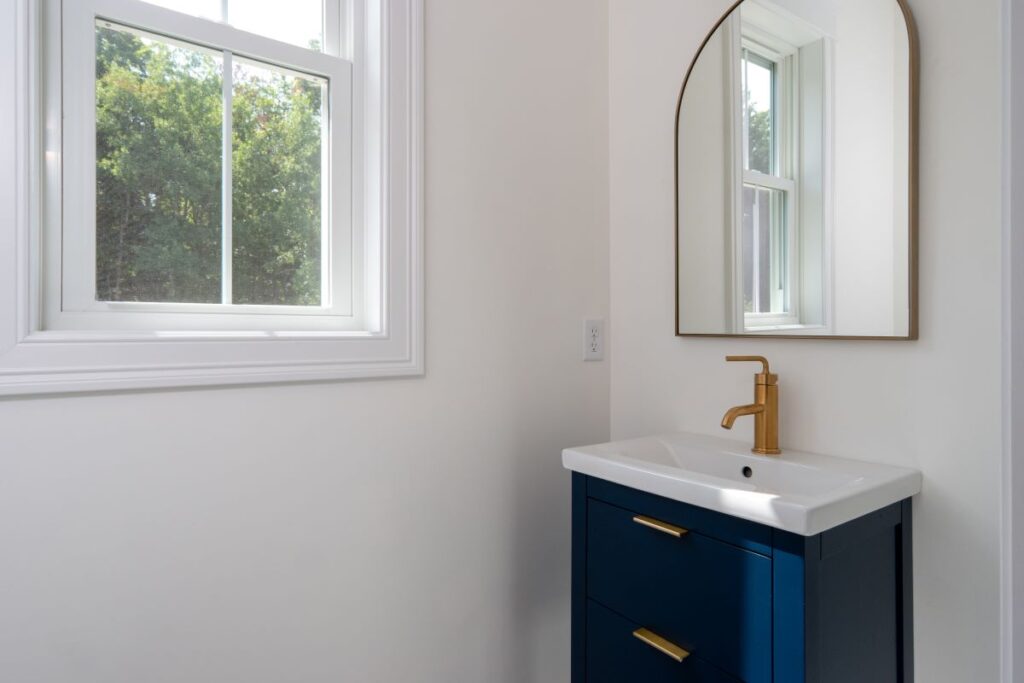 Hale Navy Cabinets in Bathroom