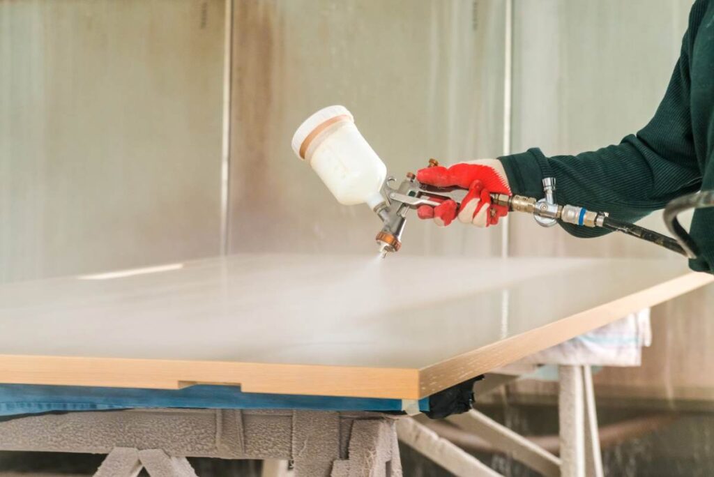 Spray Painting Furniture With Side-to-Side Motions