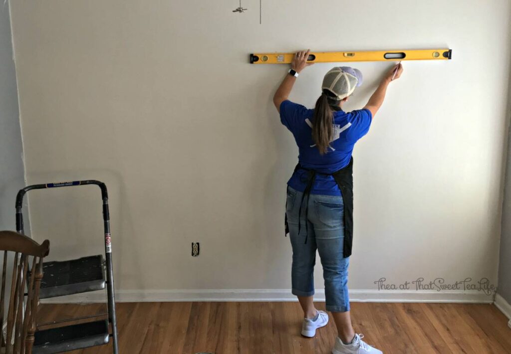 Creating Faux Shiplap Lines