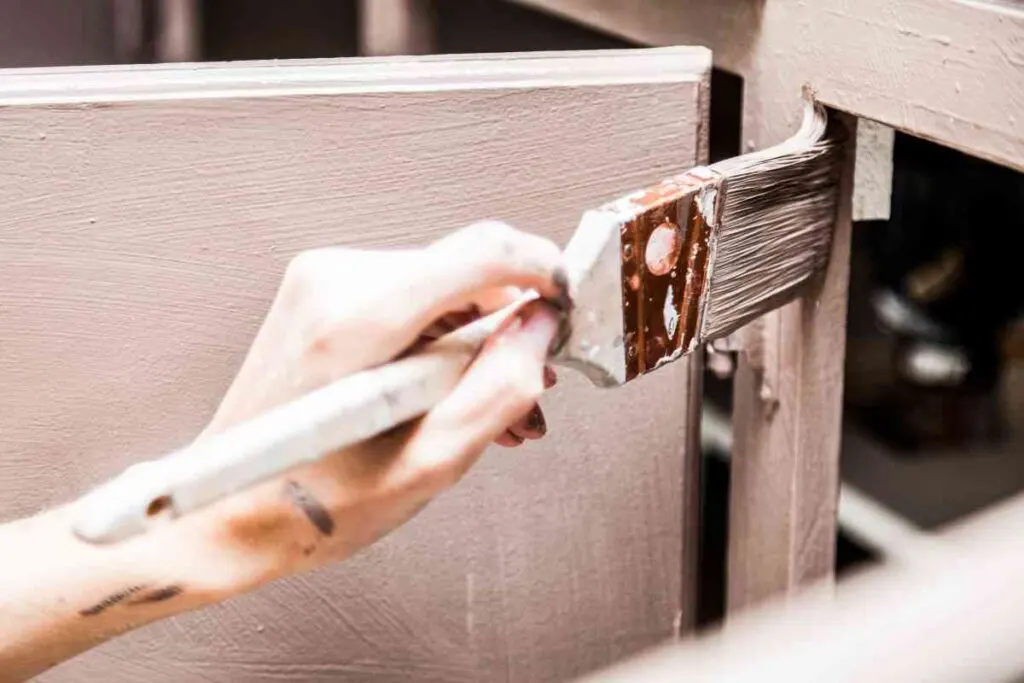 Painting a Bathroom Cabinet