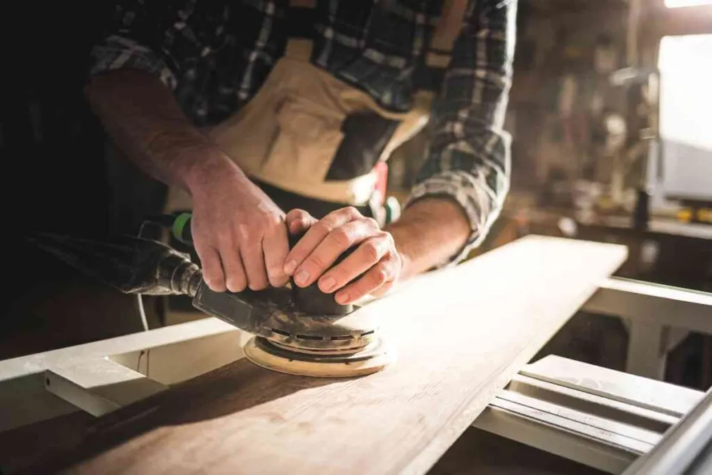 Sanding with an Orbital Sander