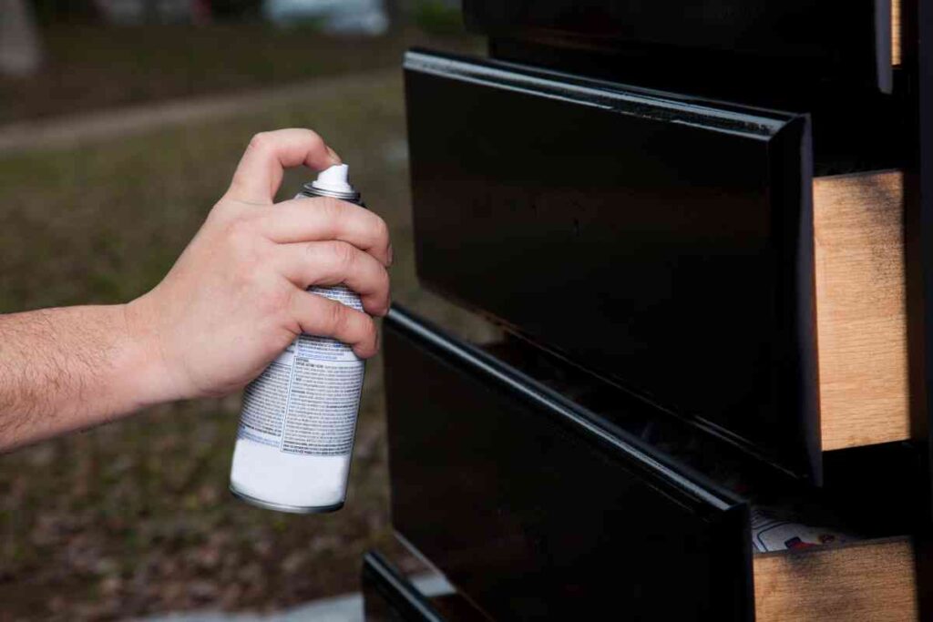 Adding sealant to painted furniture