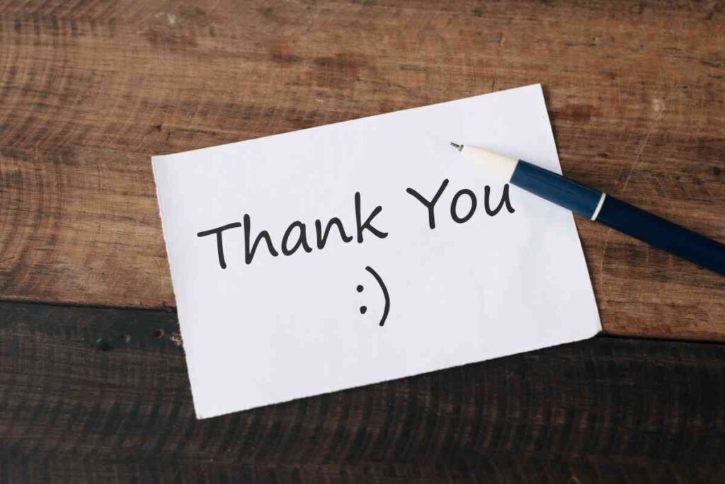Handwritten Thank You Card