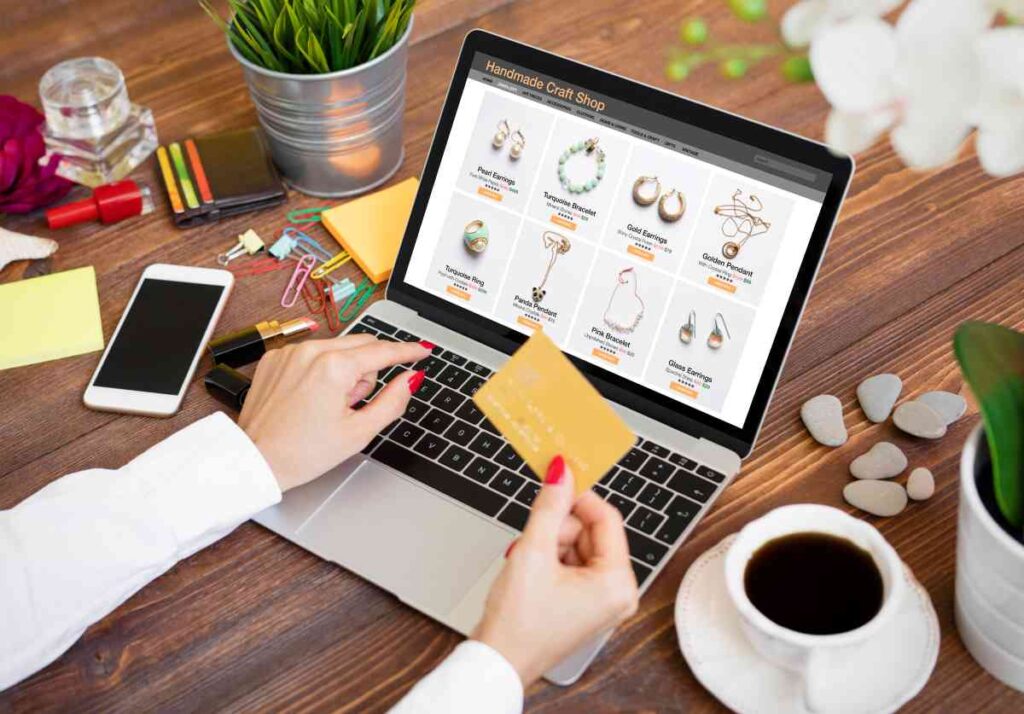 Woman Shopping online
