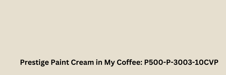Paint Chip for Prestige Cream in My Coffee
