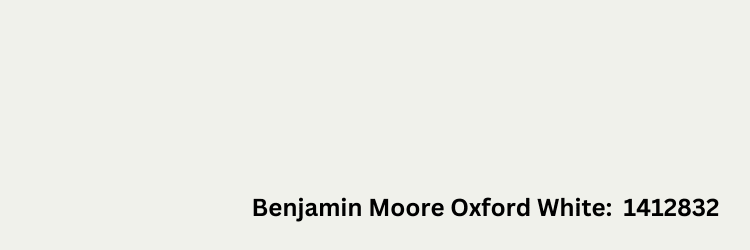 Paint Chip of Benjamin Moore Oxford White