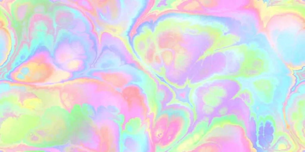 Paint pouring with pastel colors