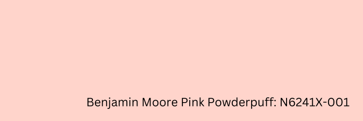 Paint swatch Benjamin Moore Pink Powderpuff