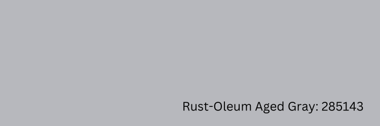 Paint swatch Rust Oleum Aged Gray