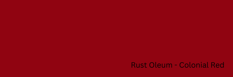 Paint swatch Rustoleum Colonial Red