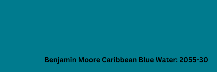 Benjamin Moore Caribbean Blue Water color swatch
