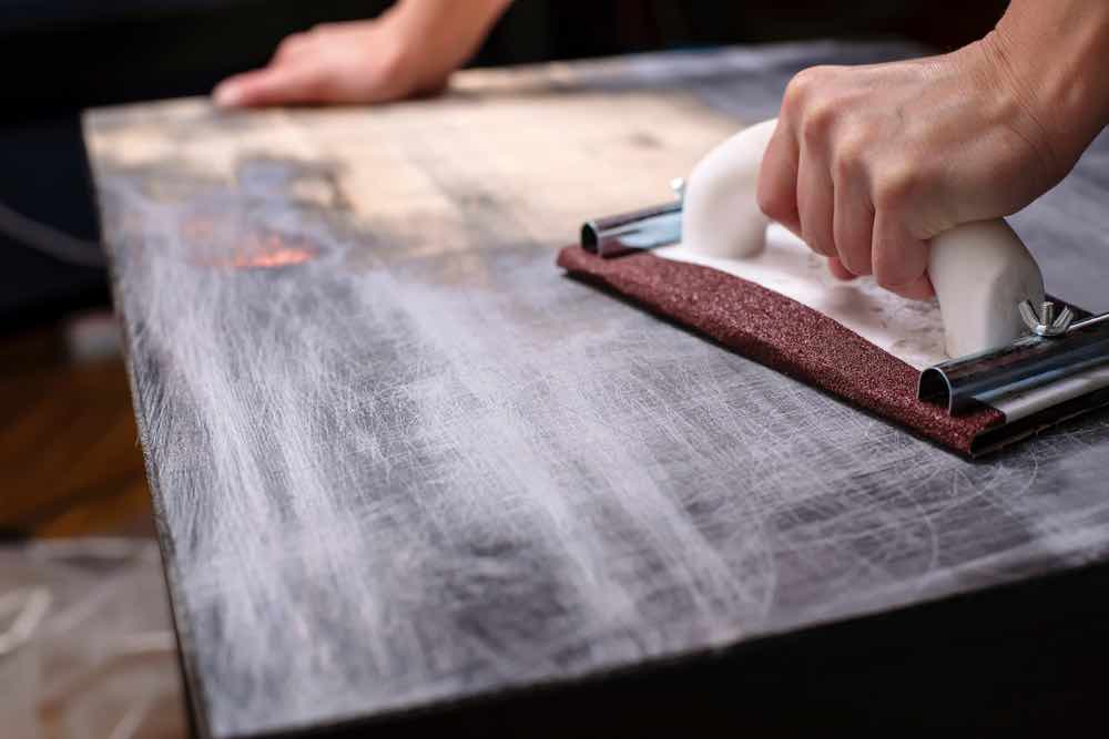 Hand Sanding Furniture