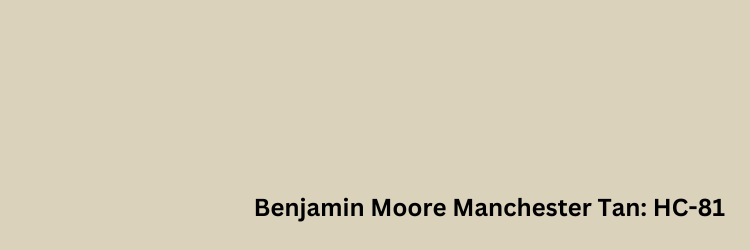 Benjamin Moore Manchester Tan paint swatch