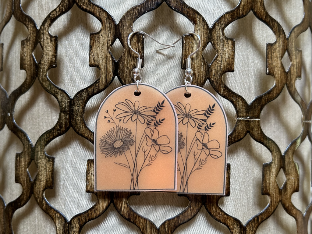 How to make acrylic earrings