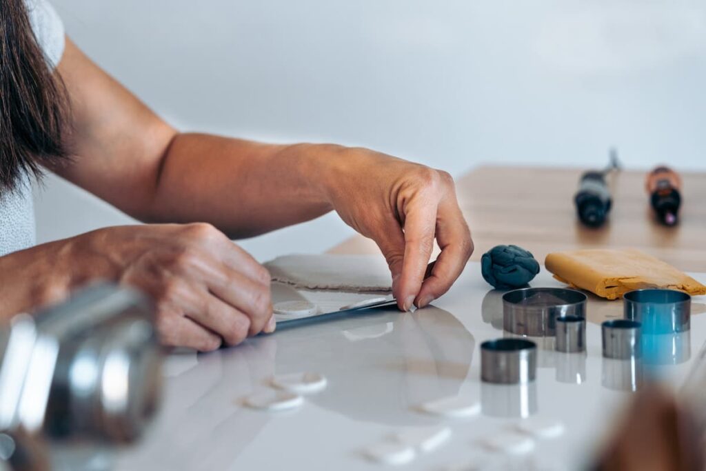 how to make clay earrings
